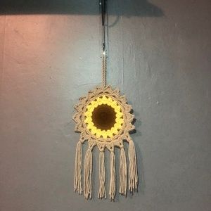 🖤 Crochet Sunflower Wall Hanging.